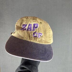 Men's Cream and Purple Hat
